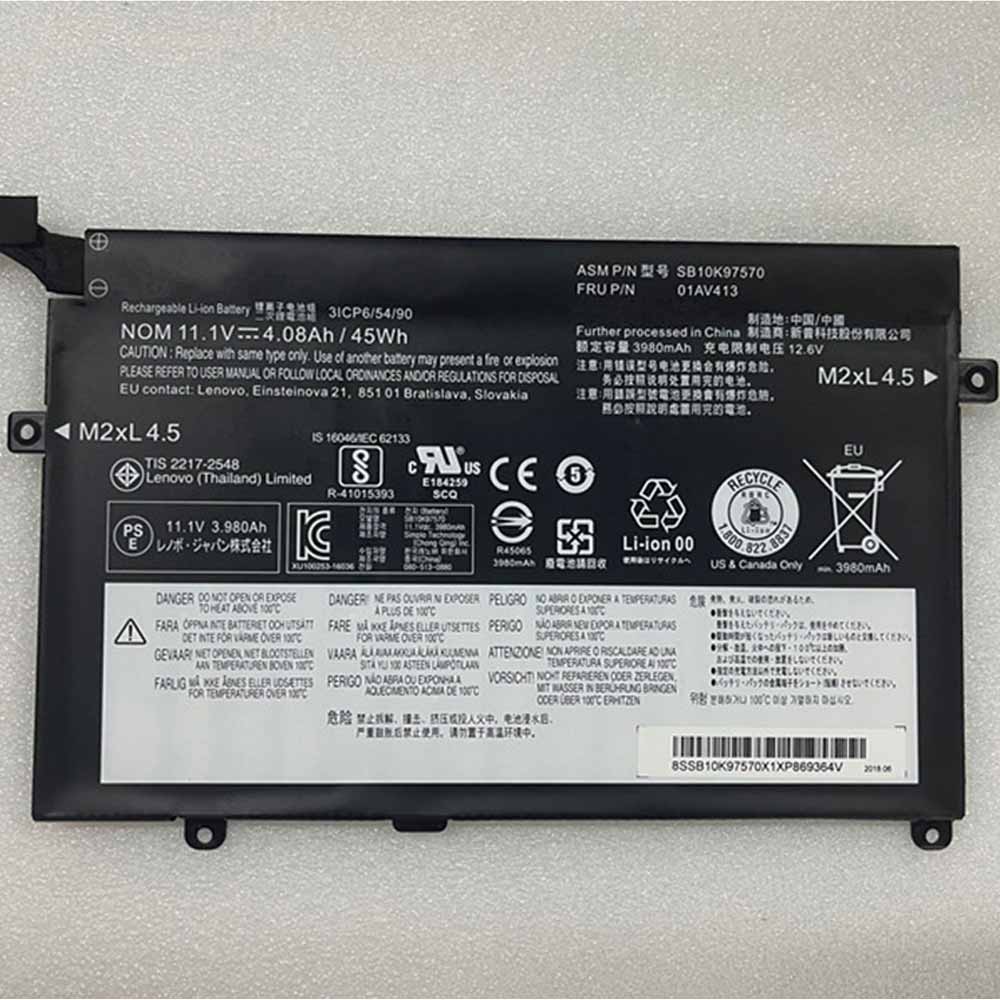 Batería para L12L4A02-4INR19/lenovo-01AV413